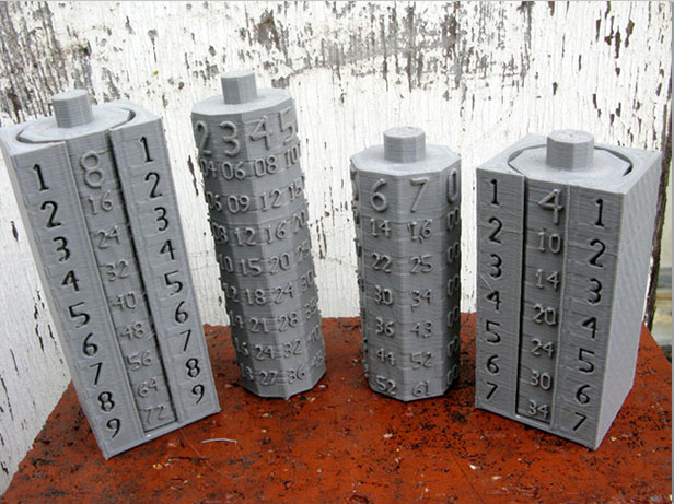 紧凑的乘法表3d打印模型 免费下载