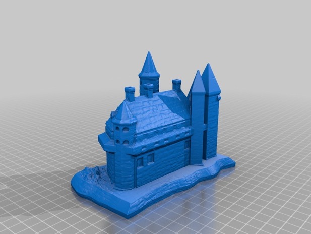 帝国城堡3d打印模型 免费下载