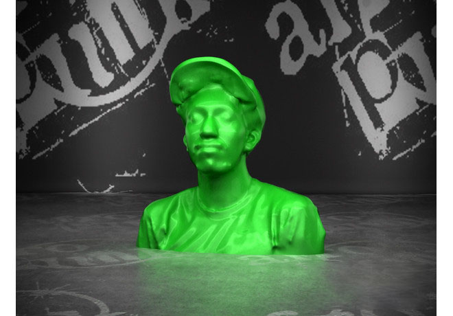 一个头像3d打印模型 免费下载