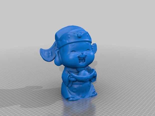 财神3d打印模型 免费下载