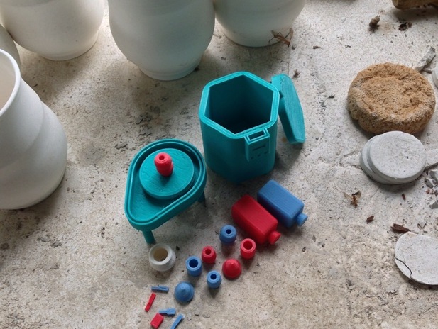 陶窑玩具套装3d打印模型 免费下载