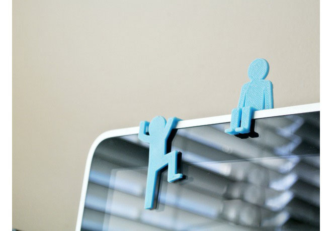 显示屏攀爬小人3d打印模型 免费下载