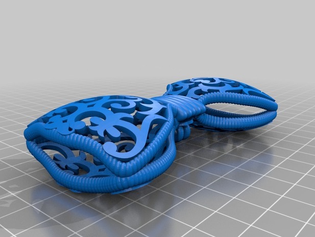 花式领结3d打印模型 免费下载
