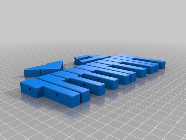 钢琴键盘领带3d打印模型 免费下载