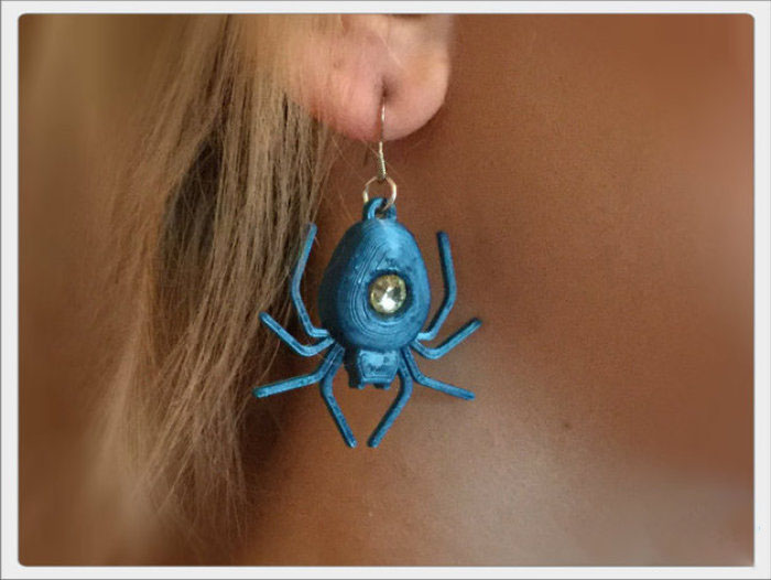 3D打印的蜘蛛饰品3d打印模型 免费下载