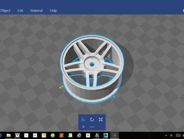 双五幅轮毂3d打印模型 免费下载