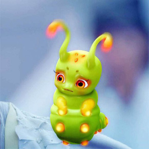 糖宝毛毛虫3d打印模型 免费下载