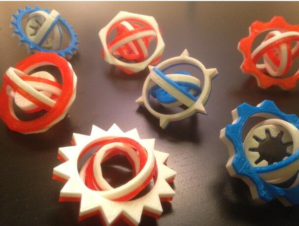 创意陀螺仪3d打印模型 免费下载