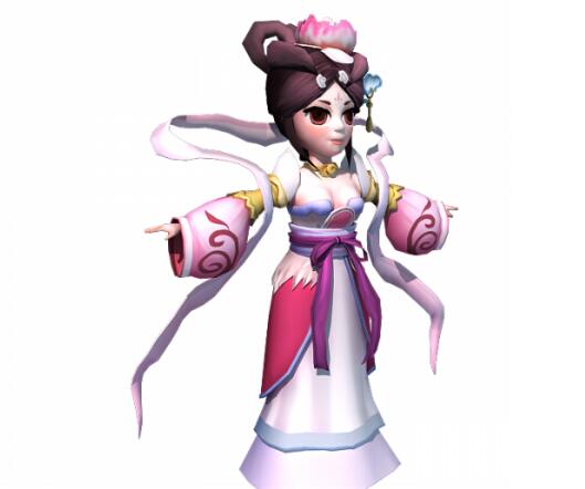 2016卡通版嫦娥模型3d打印模型 免费下载