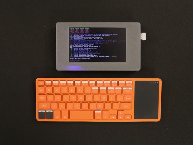 树莓派桌面电脑3d打印模型 免费下载