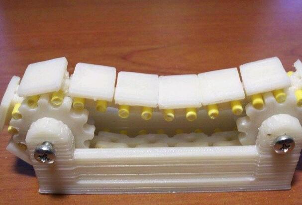 履带和小齿轮3d打印模型 免费下载