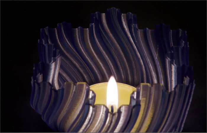 水波纹灯3d打印模型 免费下载