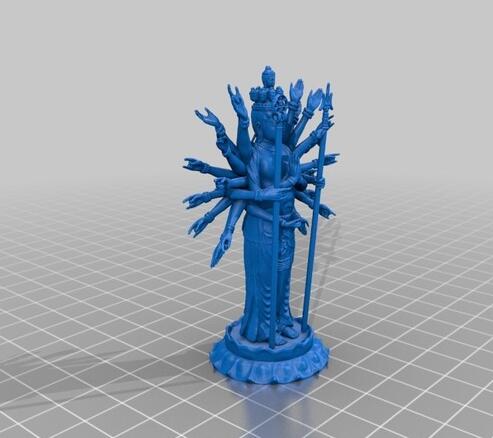 千手观音3d打印模型 免费下载