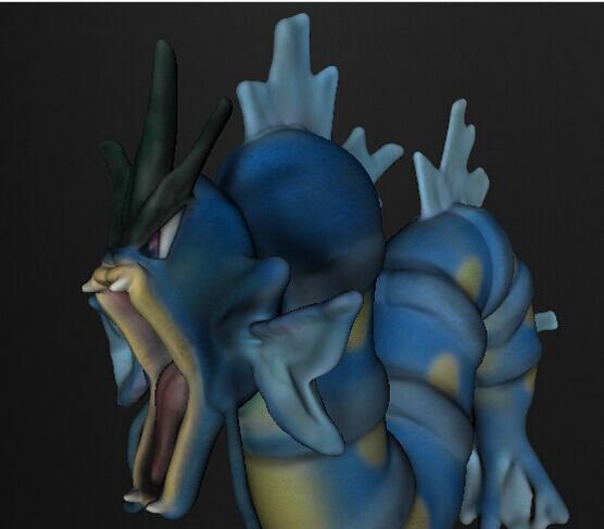 口袋妖怪暴鲤龙3d打印模型 免费下载