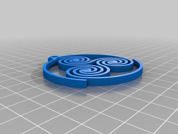 凯尔特人三重螺旋耳环3d打印模型 免费下载