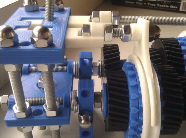 四速变速箱3d打印模型 免费下载