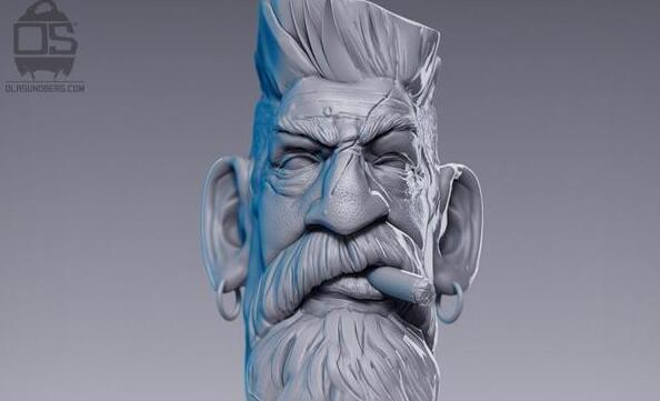 僵尸猎人头像模型3d打印模型 免费下载