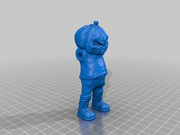 南瓜人型3d打印模型 免费下载