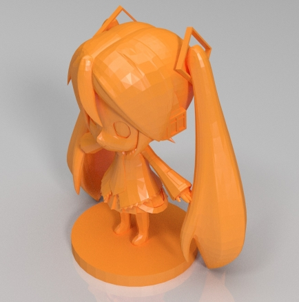 Q版初音3d打印模型 免费下载