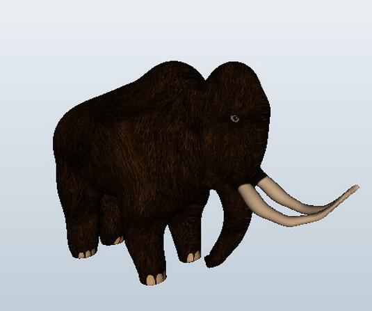 冰川时代长毛象3d打印模型 免费下载