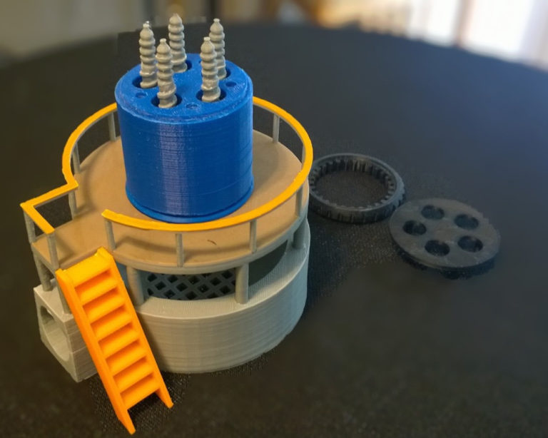 核电厂反应堆3d打印模型 免费下载