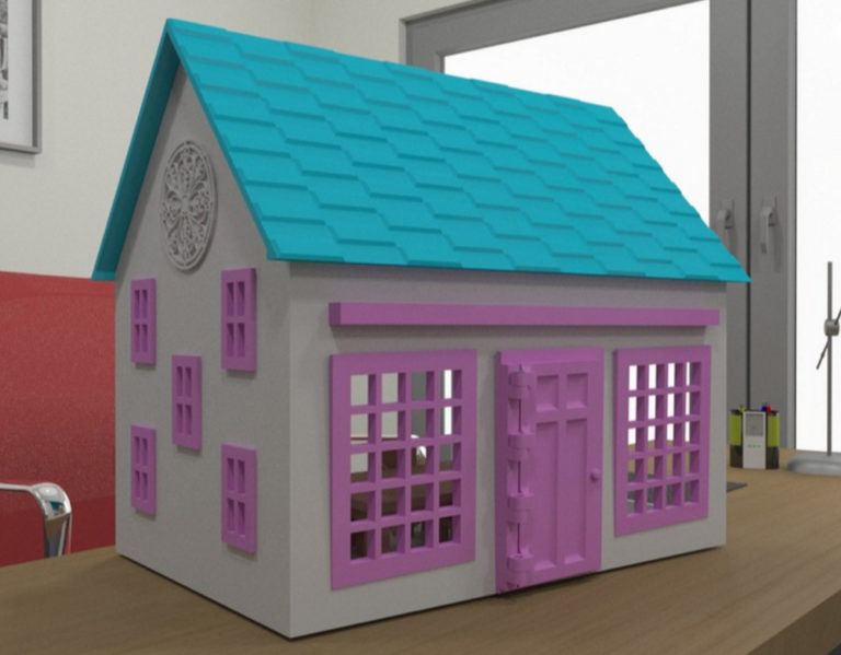 玩具屋3d打印模型 免费下载