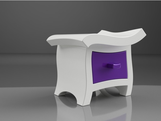 Wonkey Bedside Table3d打印模型 免费下载