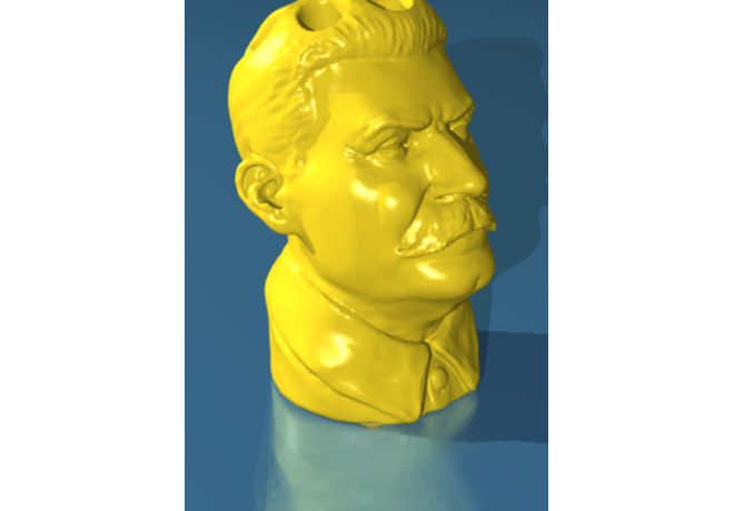 斯大林笔筒3d打印模型 免费下载