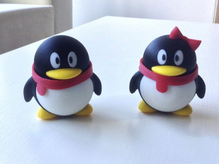 3D打印的QQ公仔3d打印模型 免费下载