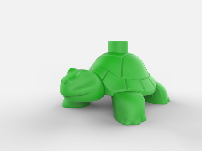 绿乌龟3d打印模型 免费下载