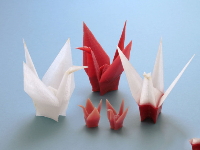 千纸鹤3d打印模型 免费下载