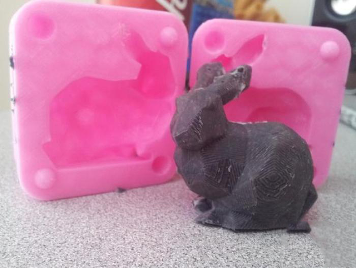 兔子模具3d打印模型 免费下载