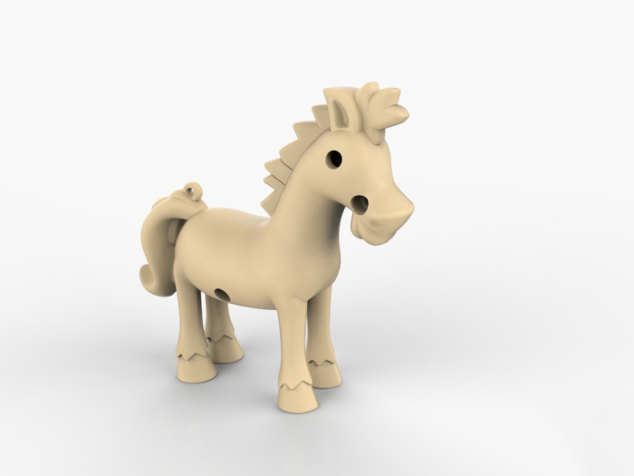 玩具小马3d打印模型 免费下载