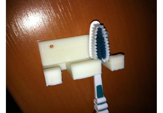 牙刷壁挂3d打印模型 免费下载
