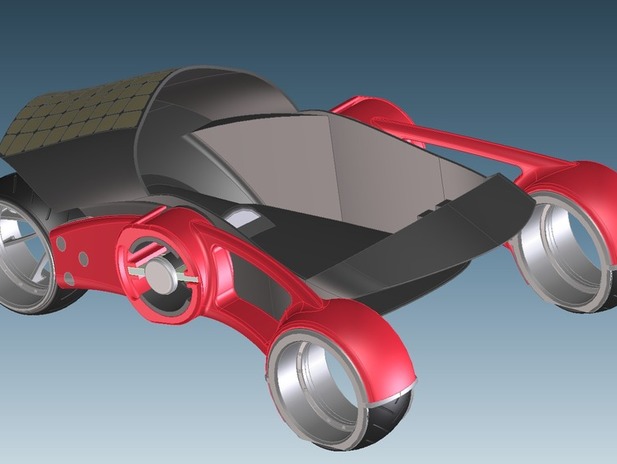 2040年的汽车3d打印模型 免费下载