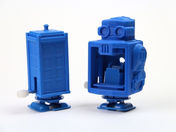 带发条的机器人3d打印模型 免费下载