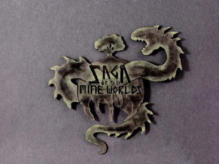 九个世界Logo3d打印模型 免费下载