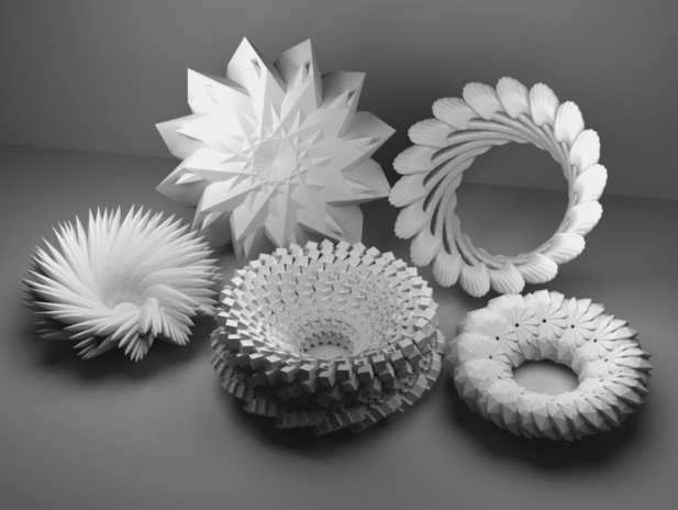 几何形状3d打印模型 免费下载