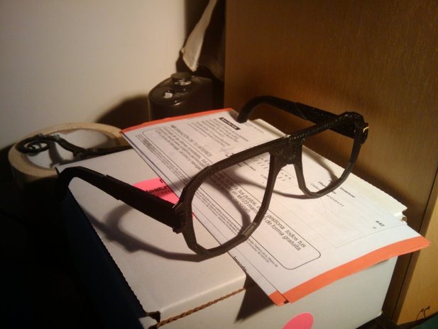 DIY眼镜架3d打印模型 免费下载