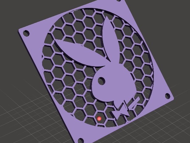 花花公子风扇罩3d打印模型 免费下载