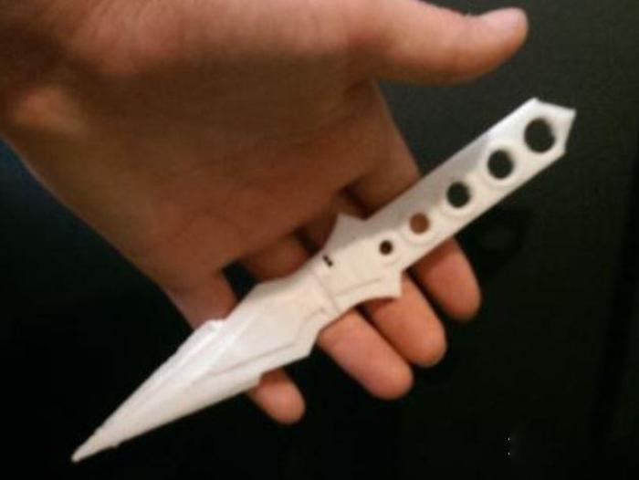 投掷匕首3d打印模型 免费下载