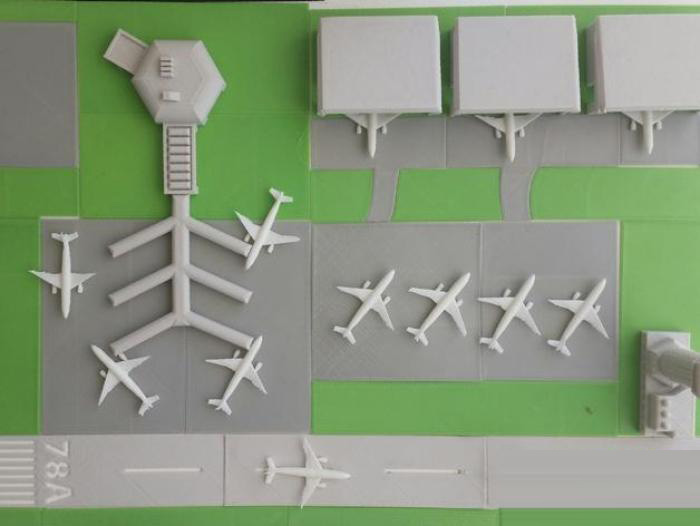 飞机场3d打印模型 免费下载