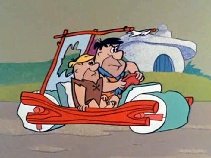 摩登原始人敞篷车3d打印模型 免费下载