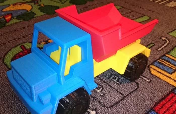 玩具卡车3d打印模型 免费下载