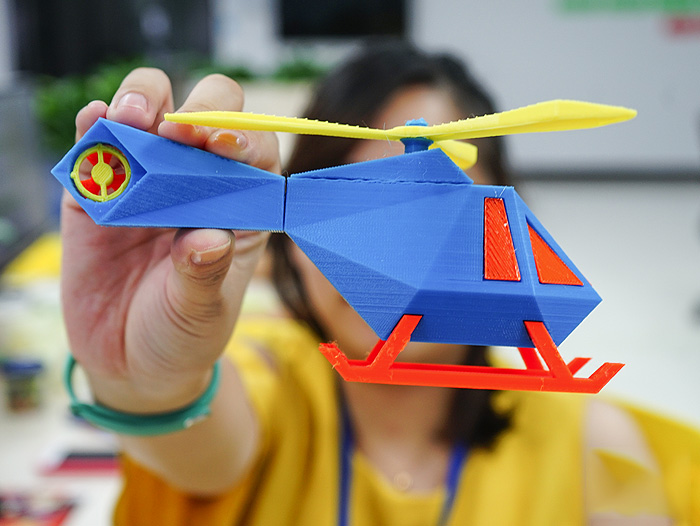 玩具直升飞机3d打印模型 免费下载