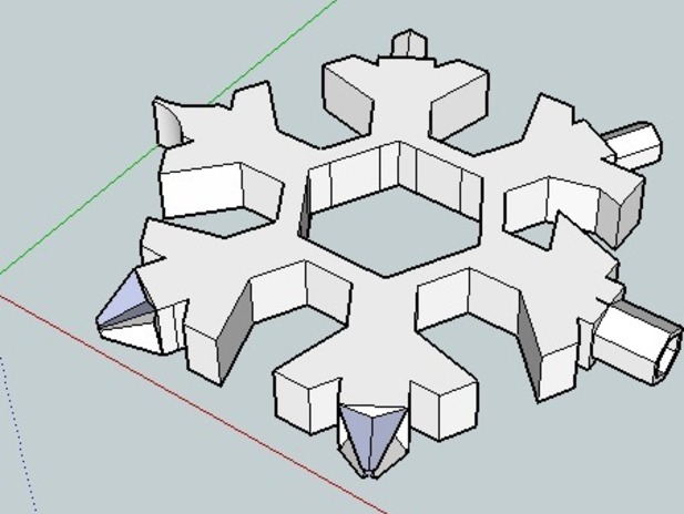 多功能扳手3d打印模型 免费下载