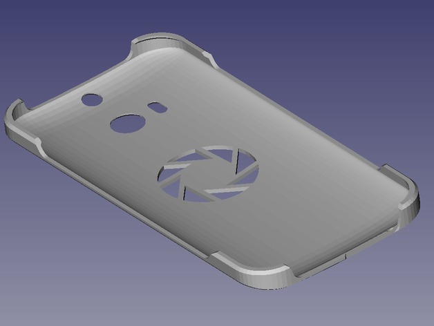 HTC ONE M8手机壳3d打印模型 免费下载