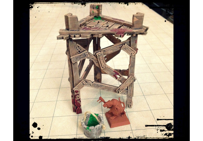 瞭望塔3d打印模型 免费下载