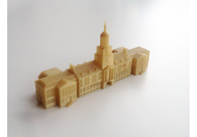 古典欧式风格的大学建筑群3d打印模型 免费下载