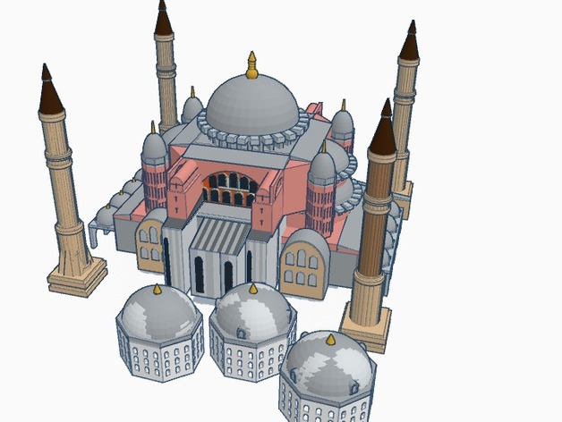 Hagia Sophia3d打印模型 免费下载